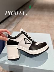 Prada Women's Black White Downtown High-heeled - 5