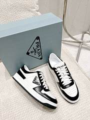 Prada White-Black Leather Trainer - 3