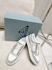 Prada White-Grey Leather Trainer - 3