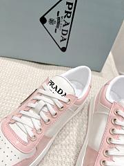 Prada White-Pink Leather Trainer - 4