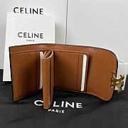 Celine Triomphe Canvas Wallet - 10.5x9cm - 5