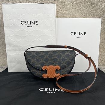 Celine Besace Cuir Triomphe - 23x13.5x6cm