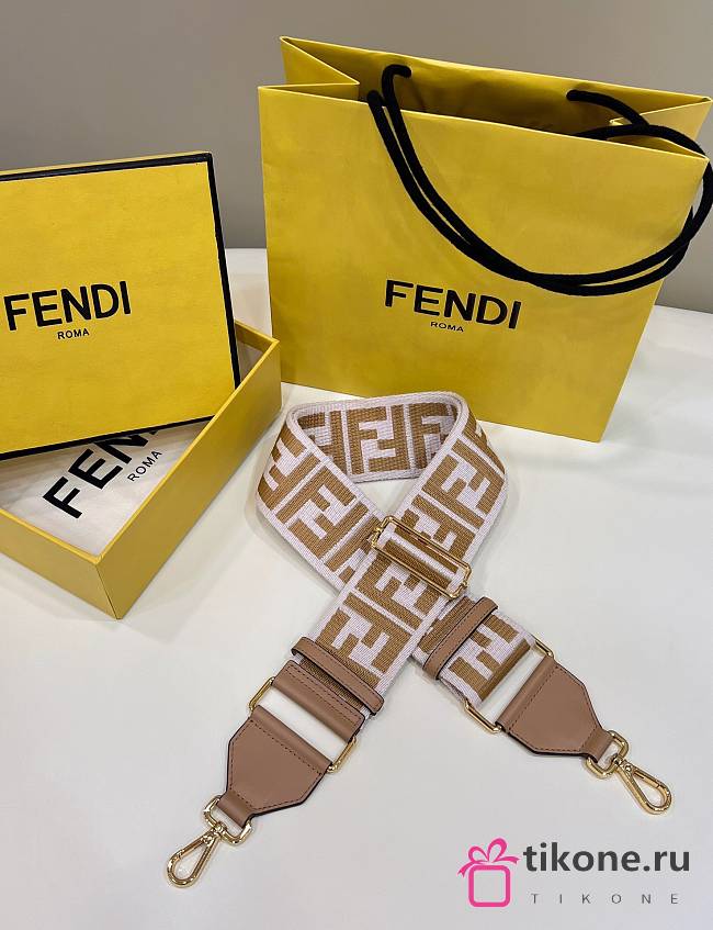 Fendi Strap FF Light Brown  - 1