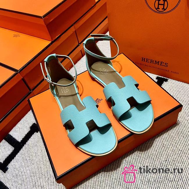 Hermes Sandals Blue 02 - 1