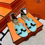 Hermes Sandals Blue 02 - 1