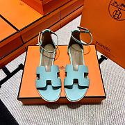 Hermes Sandals Blue 02 - 2