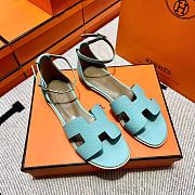 Hermes Sandals Blue 02 - 3