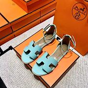 Hermes Sandals Blue 02 - 5