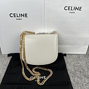 Celine Teen Besace Triomphe in White - 19x15x6cm - 3