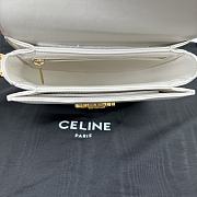 Celine Teen Besace Triomphe in White - 19x15x6cm - 5