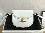 Celine Teen Besace Triomphe in White - 18.5x6x16cm - 1