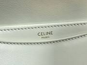 Celine Teen Besace Triomphe in White - 18.5x6x16cm - 2