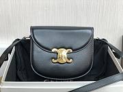 Celine Teen Besace Triomphe in Black - 18.5x6x16cm - 1