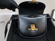 Celine Teen Besace Triomphe in Black - 18.5x6x16cm - 4