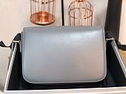 Celine Classique Triomphe Bag In Shiny Calfskin Pebble - 22x16.5x7cm - 4