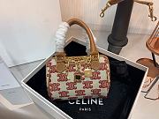 Celine Triomphe Canvas Mini Boston Bag - 14x9.5x8cm - 1