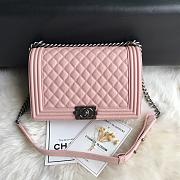 Chanel 28 Le Boy Large Size In Pink - 1