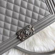 Chanel 28 Le Boy Large Size In Grey - 5