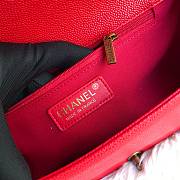 Chanel 28 Le Boy Large Size In Red - 5