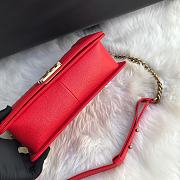 Chanel 28 Le Boy Large Size In Red - 4