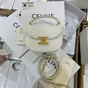 Celine Triomphe Lisa Small White - 18.5x6x16cm - 1