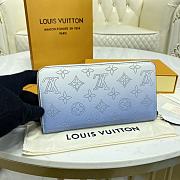 LV Blue Zippy Wallet -  19.5x10.5x2.5 cm - 1