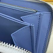 LV Blue Zippy Wallet -  19.5x10.5x2.5 cm - 5