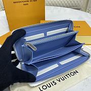 LV Blue Zippy Wallet -  19.5x10.5x2.5 cm - 4