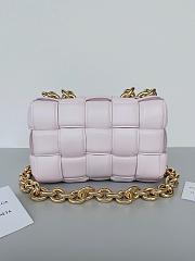 Bottega Veneta Chain Cassette Padded Pink - 26x18x6cm - 5