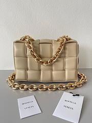 Bottega Veneta Chain Cassette Padded Beige - 26x18x6cm - 1