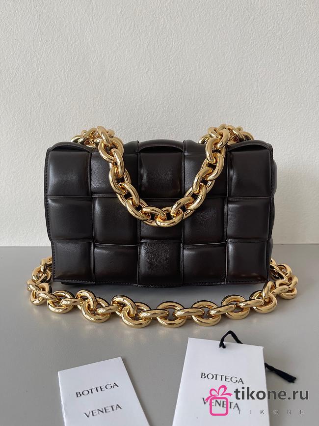 Bottega Veneta Chain Cassette Padded Black - 26x18x6cm - 1