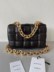 Bottega Veneta Chain Cassette Padded Black - 26x18x6cm - 1