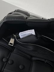 Bottega Veneta Silver Chain Cassette Padded Black - 26x18x6cm - 5