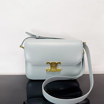 Celine Teen Triomphe Lisa Light Blue - 22x16.5x7cm