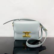 Celine Teen Triomphe Lisa Light Blue - 18.5x14x6cm - 1