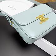 Celine Teen Triomphe Lisa Light Blue - 18.5x14x6cm - 4