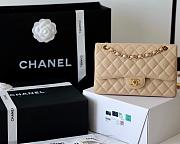 Chanel 25 Beige Jumbo Caviar Bag With Gold Hardware  - 1