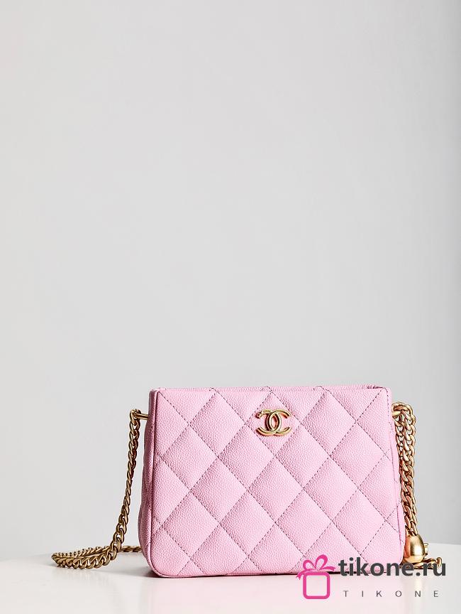 Chanel 22S Hobo Shoulder Bag Pink Caviar - 20x16x8cm - 1