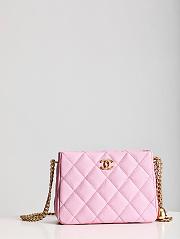 Chanel 22S Hobo Shoulder Bag Pink Caviar - 20x16x8cm - 1