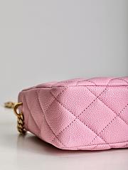 Chanel 22S Hobo Shoulder Bag Pink Caviar - 20x16x8cm - 5