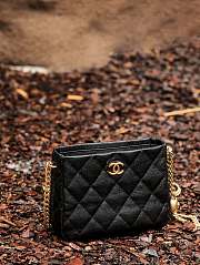 Chanel 22S Hobo Shoulder Bag Black Caviar - 20x16x8cm - 5