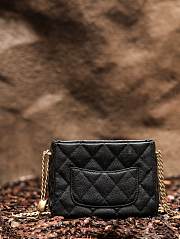 Chanel 22S Hobo Shoulder Bag Black Caviar - 20x16x8cm - 2