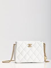 Chanel 22S Hobo Shoulder Bag White Caviar - 20x16x8cm - 1