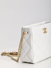 Chanel 22S Hobo Shoulder Bag White Caviar - 20x16x8cm - 3