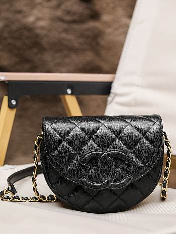 Chanel 23 Messenger Black Bag -  19x16x7cm 