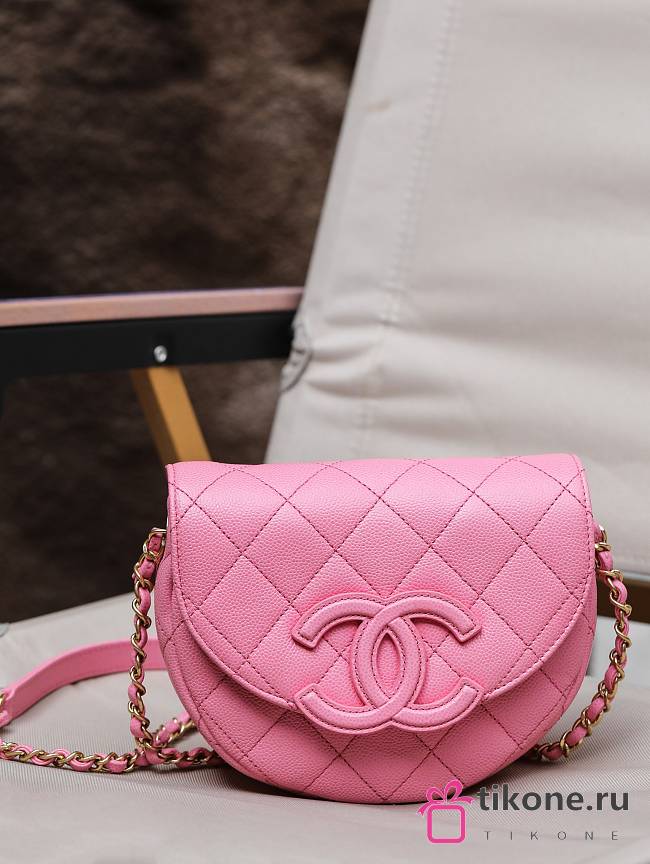 Chanel 23 Messenger Pink Bag -  19x16x7cm  - 1