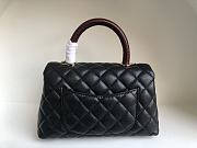 Chanel Classic Quilted Coco Handle Black Caviar - 19x23x28cm - 5