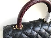 Chanel Classic Quilted Coco Handle Black Caviar - 19x23x28cm - 3