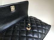 Chanel Classic Quilted Coco Handle Black Caviar - 19x23x28cm - 2