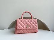 Chanel Classic Quilted Coco Handle Pink Caviar - 19x23x28cm - 1